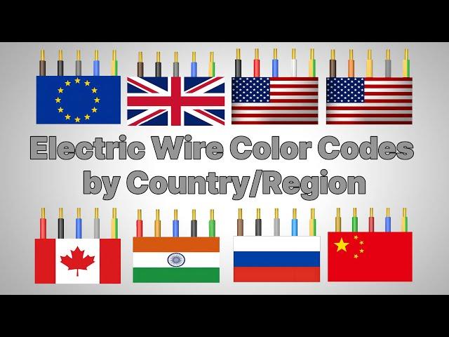 Electric Wire Color Codes in Different Countries/Regions