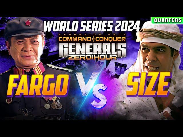  LIVE | C&C Generals Zero Hour World Series 2024 | Fargo vs SiZe | Quarter Final