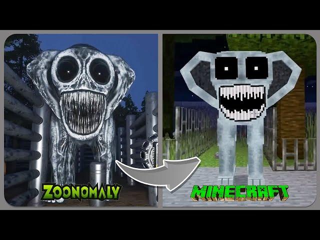 Zoonomaly vs Minecraft | Zoonomaly Horror Game | Zookeeper, Monster Fox, Smile Cat...!