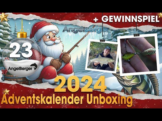 2024 Angel Berger Adventskalender Unboxing Türchen 23 Vorstellung Angel  Weihnachtskalender Angeln