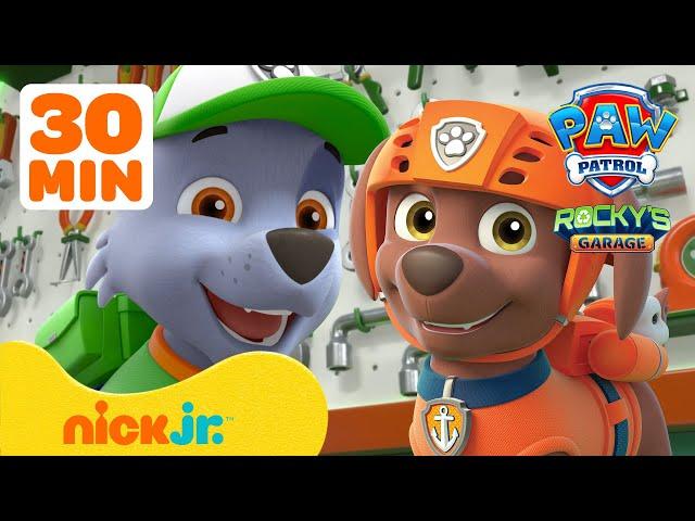 PAW Patrol's Rocky's Garage Compilation w/ Zuma! #5 | Nick Jr.