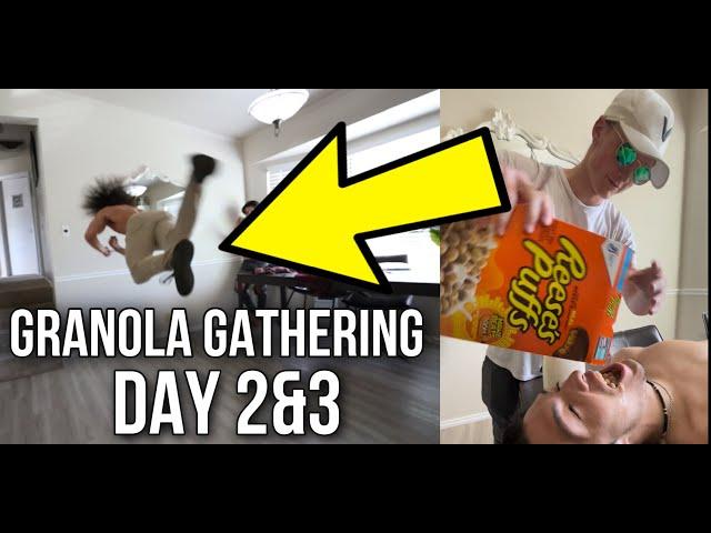 CRAZY CHALLENGES! Granola Gathering Day 2&3 l Jacobie Burton