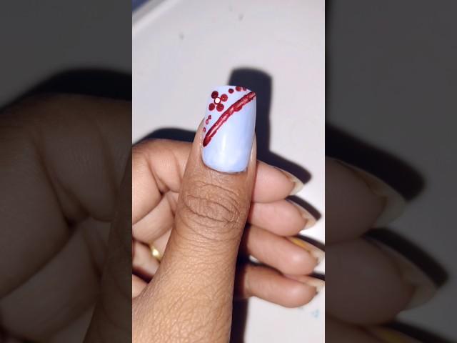 Make a beautiful nail art with the help of toolls at home #nailtutorial #nailtech #youtubeshorts