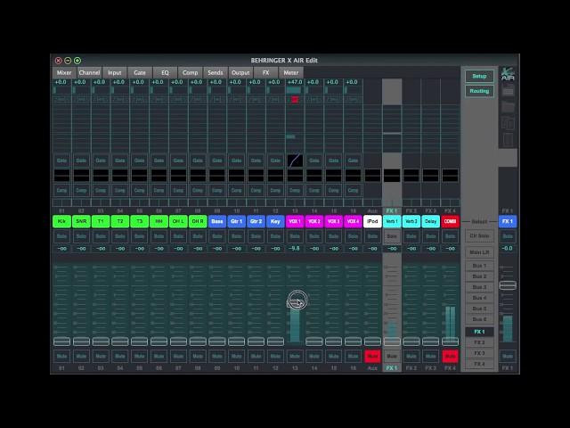 EFFECTS FX Insert & Aux (Pt 1 of 4) - MIDAS M32 MR18 + BEHRINGER X32 X-AIR XR18 XR16 XR12 X18