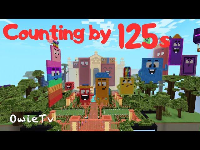 Counting by 125s Song | Minecraft Numberblocks Counting Songs | Math and Number Songs for Kids