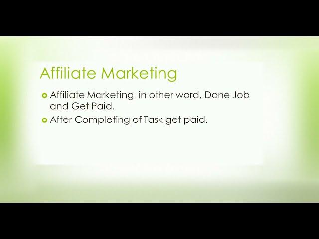 What is Affiliate Marketing Earn Online class 4 ||Muhammad Hamza Sumra||