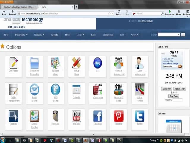 OneBox CRM Overview Part 1