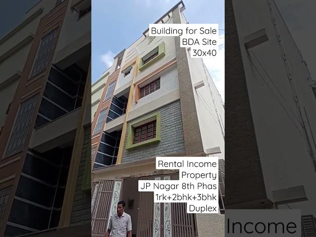 BDA Building for Sale. Rental Income. JP Nagar 8th Phase.