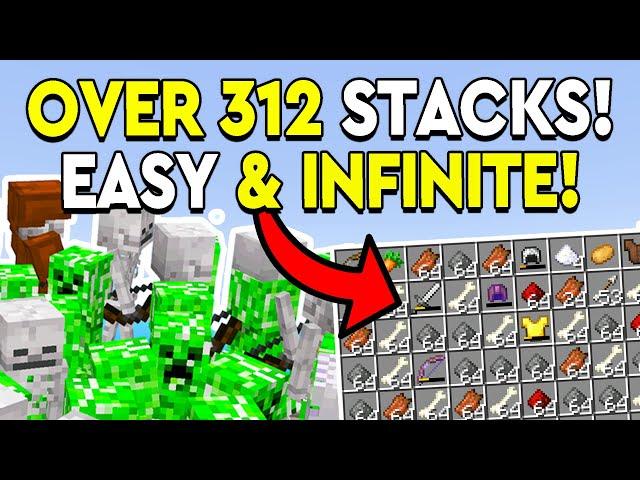 BEST MOB XP FARM in Minecraft Bedrock 1.21 - NO SPAWNER!