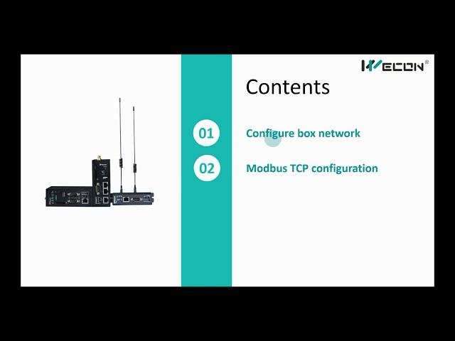 WECON V-BOX MODBUS TCP Configuration