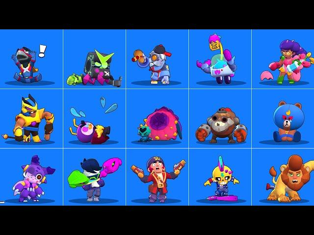 Brawl stars all 331 skins losing animations