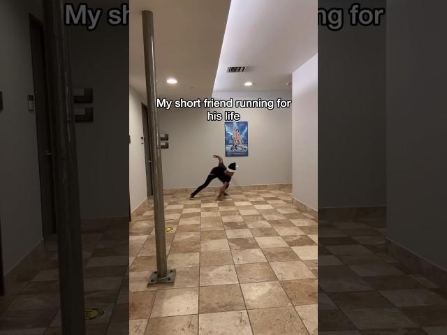 My short friend running for his life  #meme #comedy #shorts
