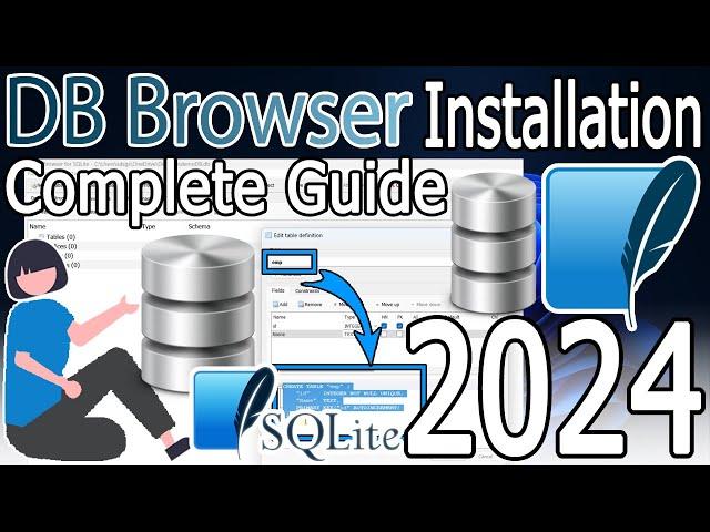 How to install DB Browser for SQLite on Windows 10/11 [ 2024 Update ] Create Database, Table in SQL