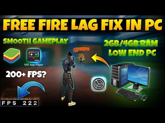 Free Fire Emulator LAG Fix for Low End PC | 200+ FPS ?