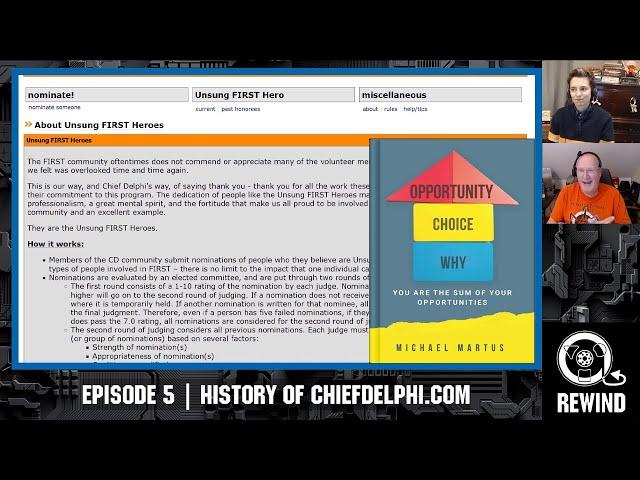 FIRST Rewind Ep. 5 | History of Chief Delphi(.com) | Mike Martus | CD Admin & Author