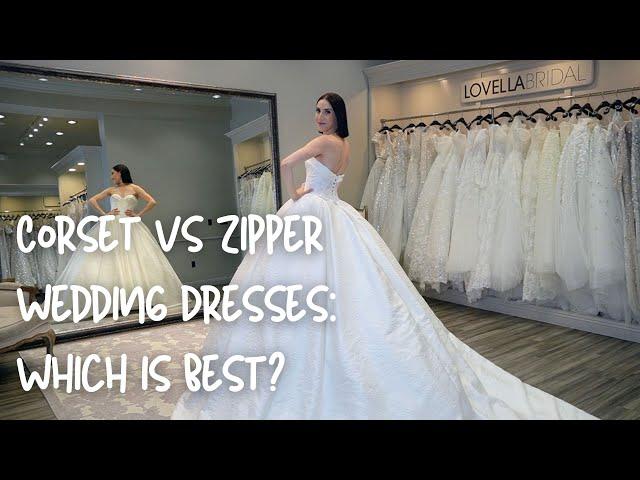 Corset Vs Zipper Wedding Dresses: Which is Best?