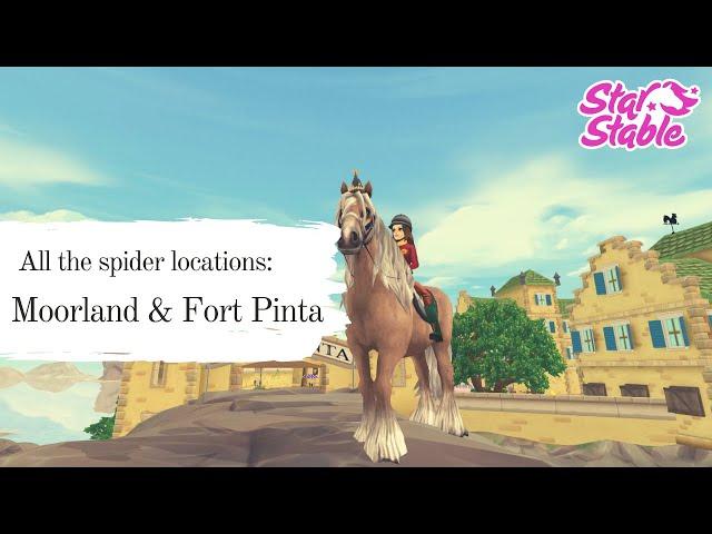 ALL THE SPIDERS OF MOORLAND & FORT PINTA  || Star Stable Online