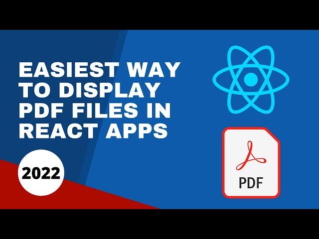 How to display PDF Files using React PDF Viewer in 2022