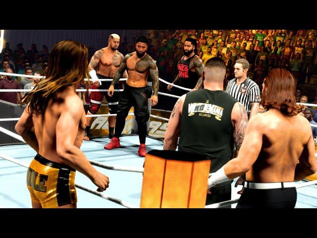 The Bloodline vs. Kevin Owens Sami Zayn & Matt Riddle: Epic Six Man Tag Team Match (WWE 2K23)