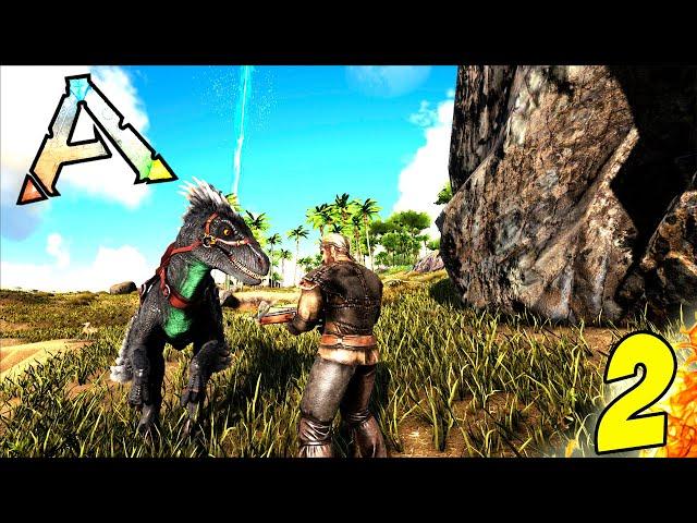 Приручение динозавров. Один из самых сильный трайков! - ARK: Survival Evolved #2