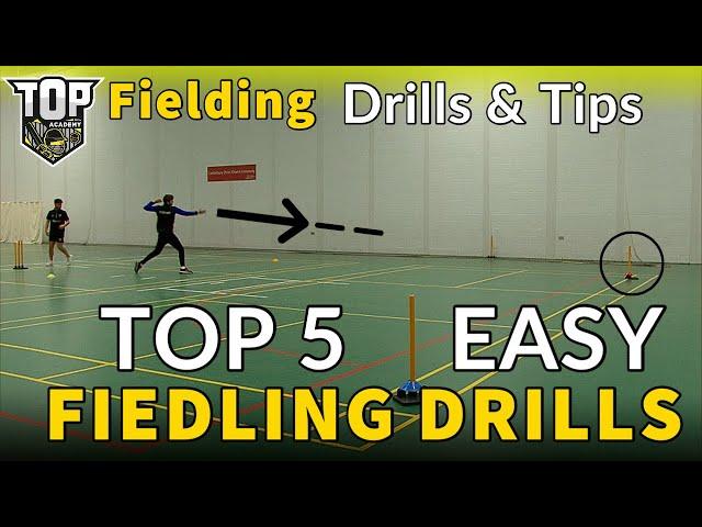 TOP 5 EASY FIELDING CRICKET DRILLS (You Can DO ANYWHERE)