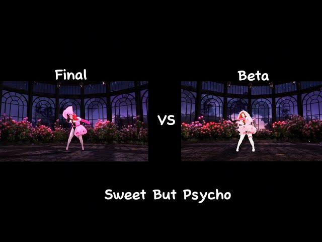 Just Dance 2023 Sweet But Psycho Final Vs Beta Comparison