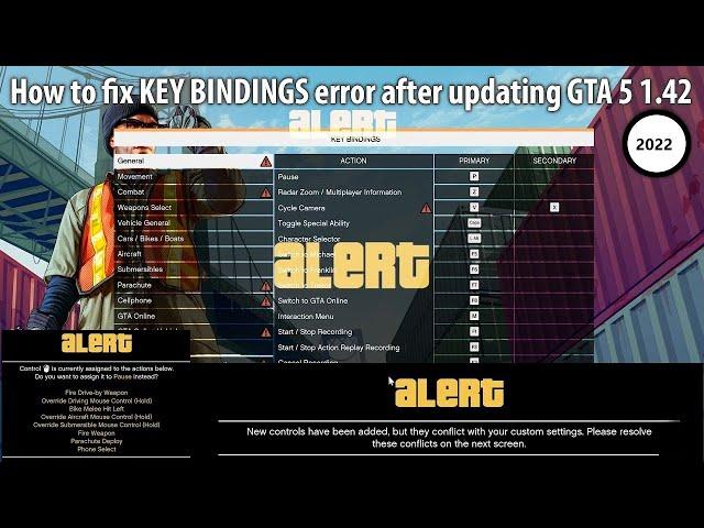 How to fix keybind error in gta v | gta 5 Keybind error fix no software need no patch