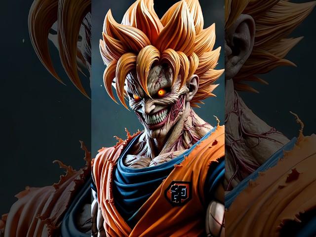 A horror version of the Dragon Ball Z characters #scary