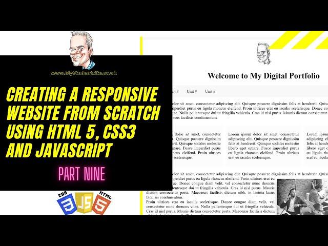 Part 9 - How to Create a HTML5, CSS3, and JavaScript Website from scratch for your BTEC assignment