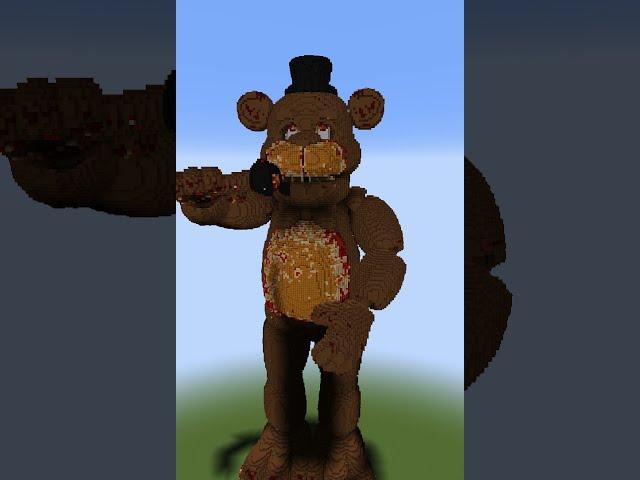 Minecraft: Largest FNAF Voxel Art Characters  #shorts #minecraft