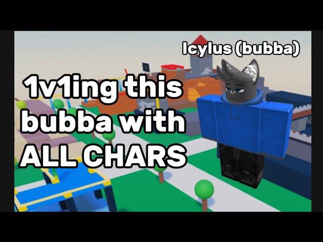 1v1ing the furry Icylus (bubba) with EVERY CHARACTER (Project Smash)