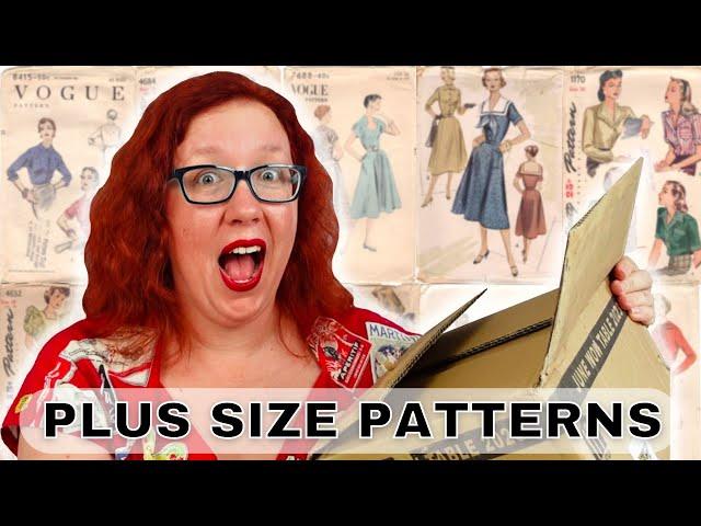 I found PLUS SIZE vintage patterns!Unbox them with me (because yes, I shop on eBay far too much)