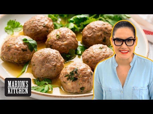 How To Make Chinese Style Beef Meatballs - Lion’s Head Meatballs - Marion's Kitchen