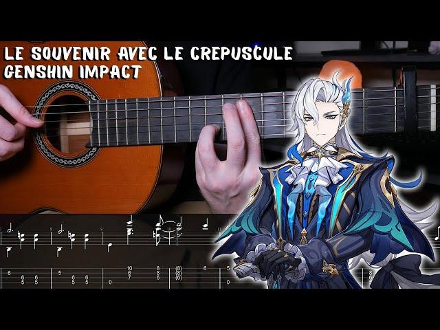 Le Souvenir Avec Le Crepuscule / Sinner's Finale - Genshin Impact | Fingerstyle Tutorial + TAB