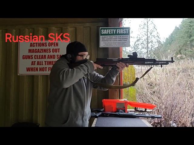 Russian sks with NcStar gas tube and optic