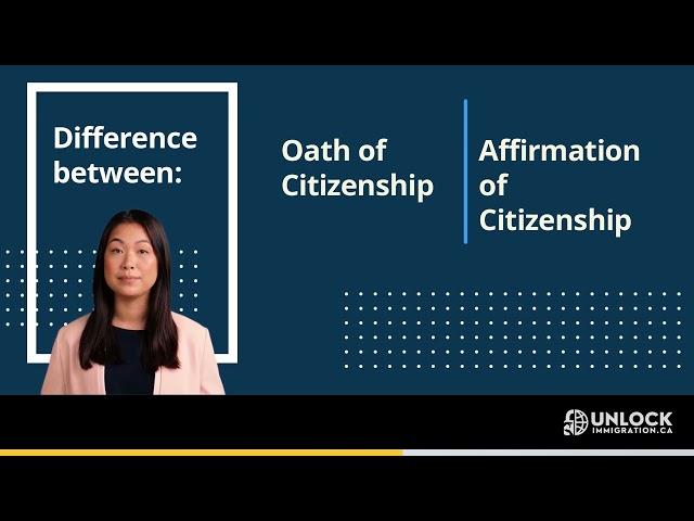 Difference between Oath of Citizenship and Affirmation of Citizenship in Canadian Citizenship