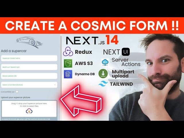 Build a Dynamic Form with Next.js 14  | Multipart Upload, DynamoDB S3, Next UI, Redux Server Actions