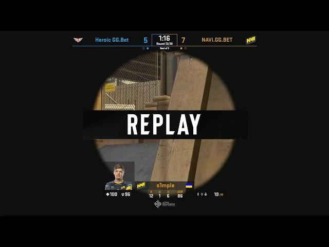 s1mple ace vs Heroic