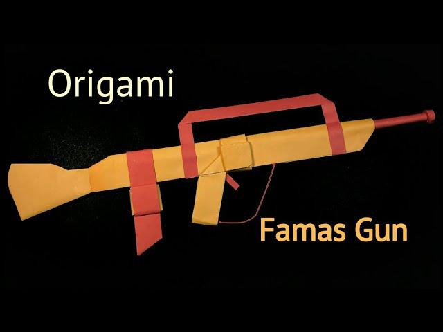 How to Make Famas Gun with Paper | Origami Famas Gun | Paper Gun | Paper Craft | Origami