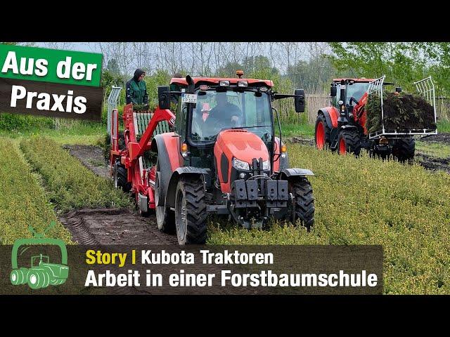 Einblick in eine Forstbaumschule | Fürst Pückler | Kubota Traktoren M5, M6, M7 | Forstwirtschaft