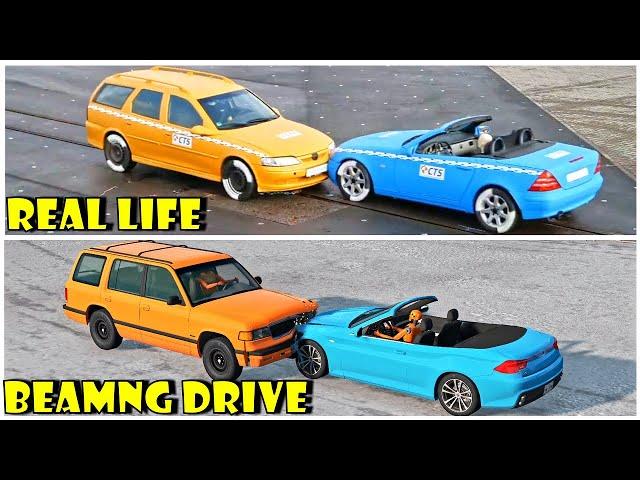 Crash test | Beamng drive vs Real life #9