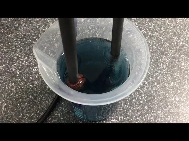 Electrolysis of Copper Sulfate using Inert Electrodes