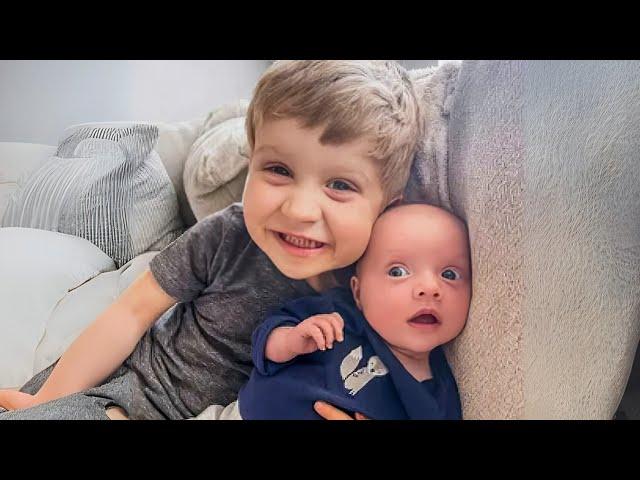 Funniest Reaction When Kids Meet Newborn - Cute Baby Videos