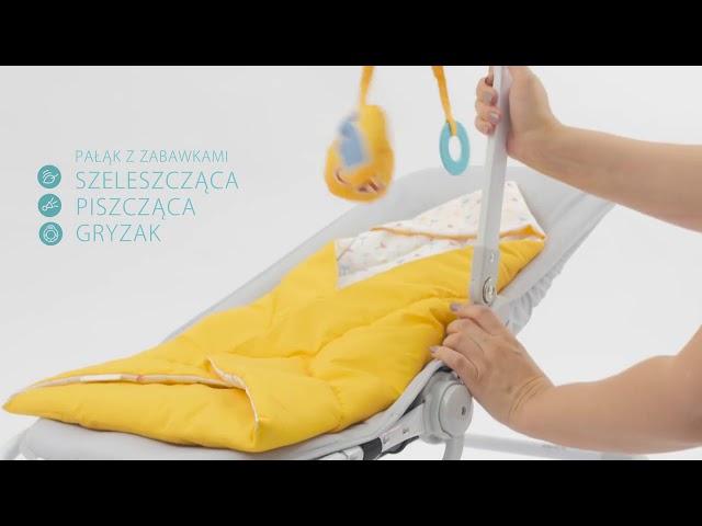 Бебешки шезлонг с вибрация и мелодии KinderKraft Felio-NewBaby.bg