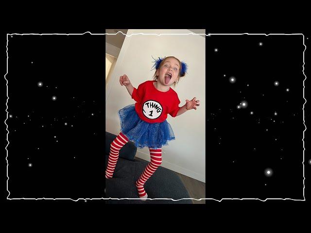 Adley turns into a THiNG!! Wearing Dr Seuss costumes with Niko & Navey! dress up for school #Shorts