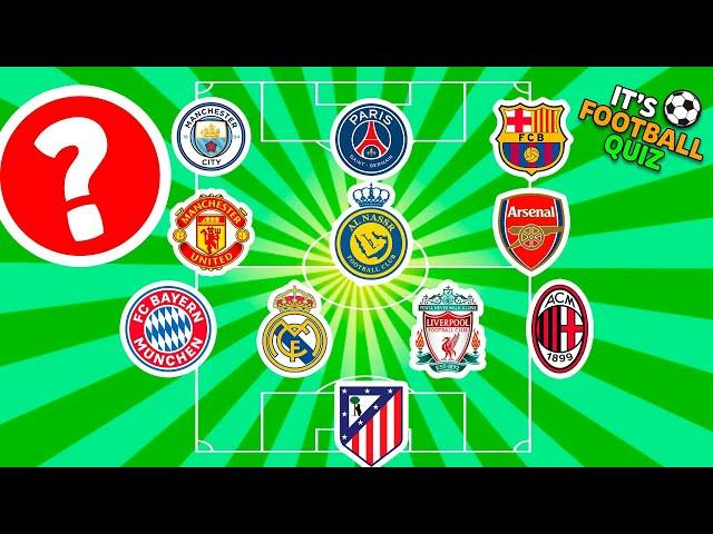 GUESS THE NATIONAL TEAM BY PLAYERS' CLUB | IT'S FOOTBALL QUIZ