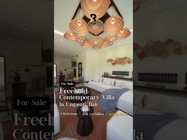 Contemporary Villa in Ungasan Bali #balirealestate #forsale #freehold #shorts