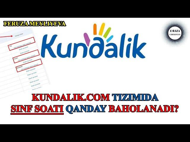 KUNDALIK.COM | Sinf soati qanday baholanadi??? sinf rahbarlar uchun