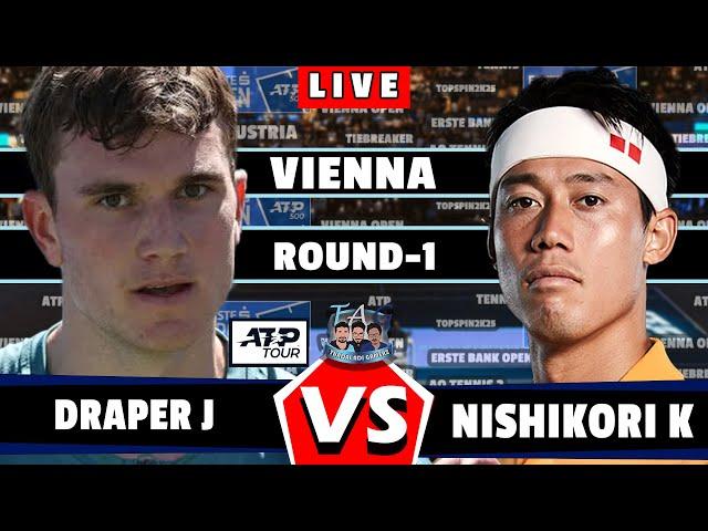 LIVE: K. Nishikori vs J. Draper • Vienna Open 2024 Round 1 #Nishikori #Draper #ViennaOpen #tennis