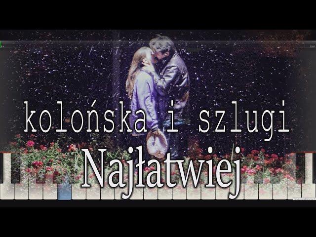 sanah-kolońska i szlugi -łatwa-podkład-pianino-piano-cover-keyboard-karaoke-midi-tutorial-nuty-tekst